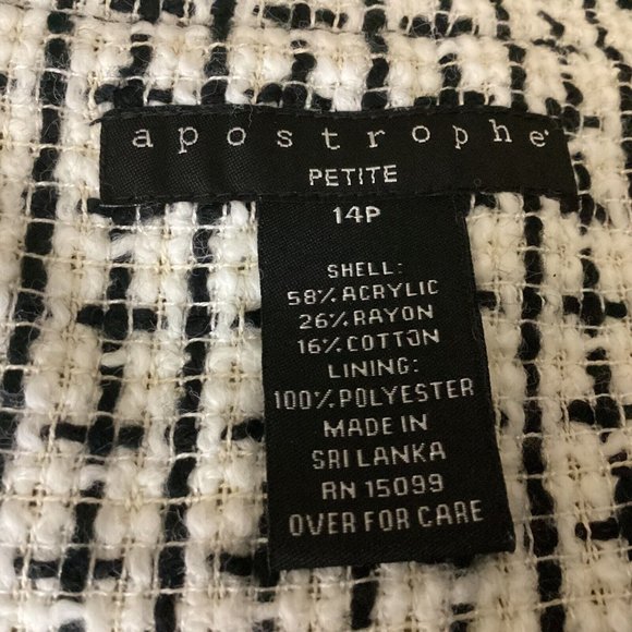 APOSTROPHE TWEED Blazer Jacket - Picture 5 of 6